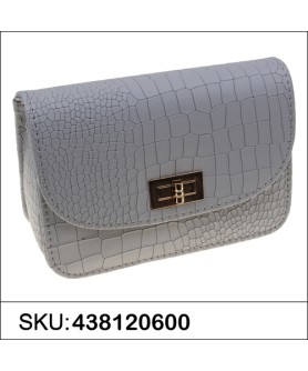 Croc-embossed Crossbody Bag