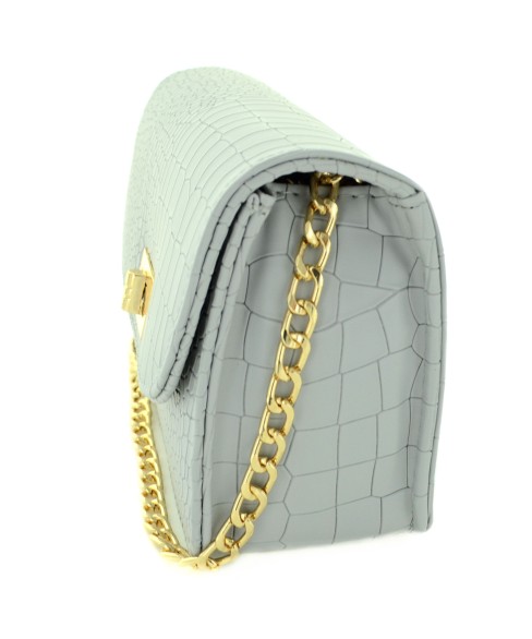 Croc-embossed Crossbody Bag