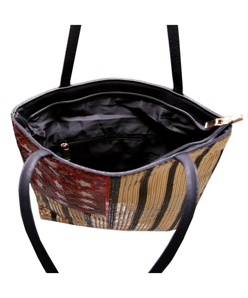 Over-the-shoulder Flag Sequin Tote