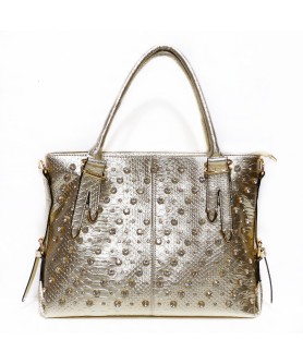 Metallic Crystal Rhinestone Studded Purse Bag