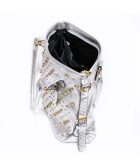 Metallic Crystal Rhinestone Studded Purse Bag