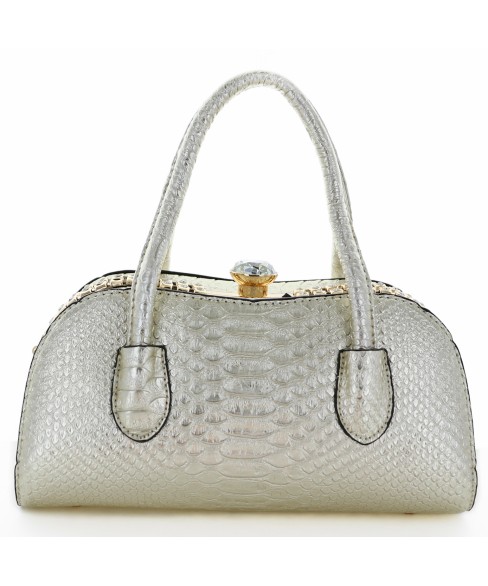 Metallic Crystal Rhinestone Studded Purse Bag