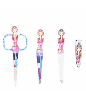 Print Manicure Pedicure Nail Clippers Set 4-in-1