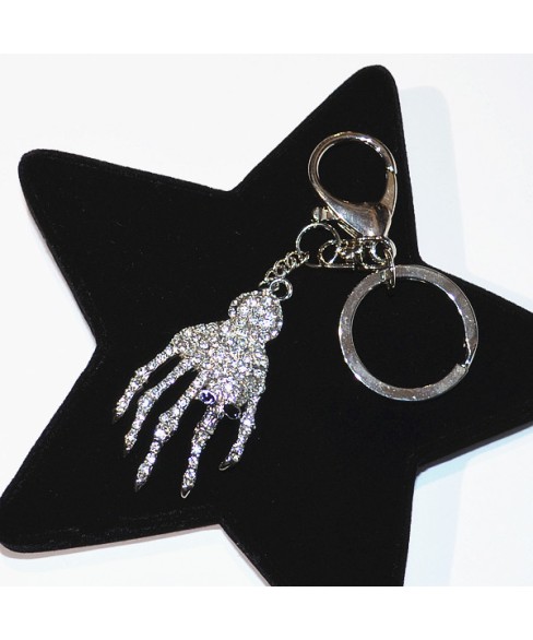 Crystal Finger Bone Bag Charm