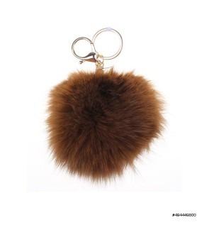 Genuine Fur Bubble Pom Pom Bag Charm