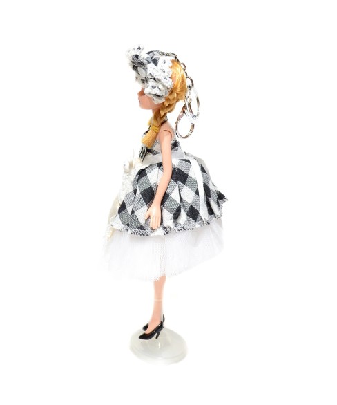 Pretty Doll In Victorian Style Dress Key Chain