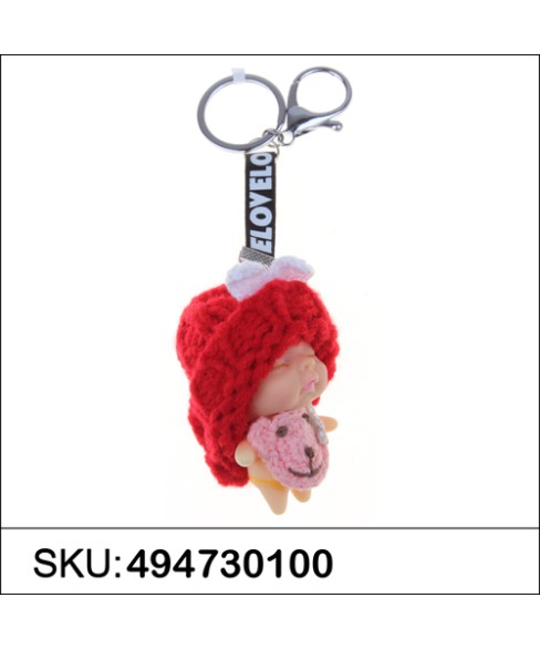 Sleeping Baby Key Chain