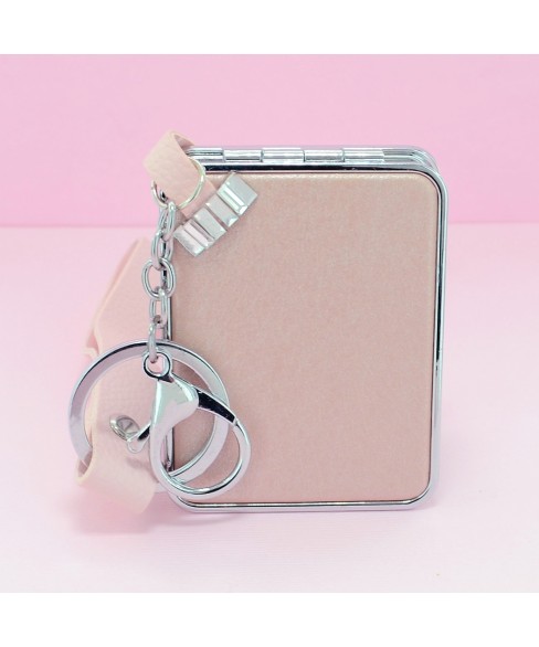 Crystal & Flowers Compact Mirror Bag Charms