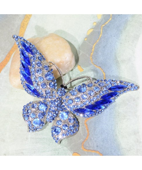 Butterfly Crystal Brooch