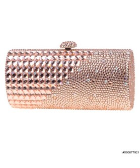 Crystal-Embellished Evening Clutch