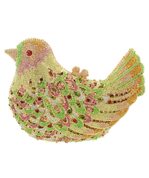 Crystal-Embellished Bird, White