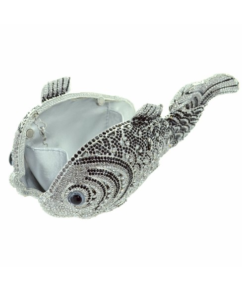 Crystal-Embellished Fish, Black