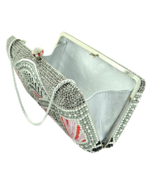 Crystal-Embellished Evening Clutch