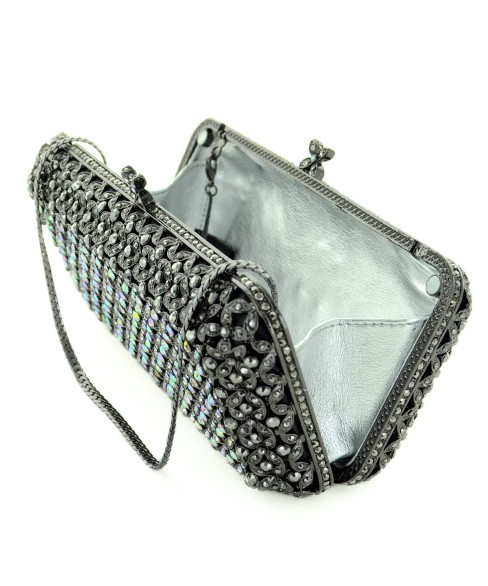 Crystal-Embellished Evening Clutch