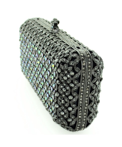 Crystal-Embellished Evening Clutch