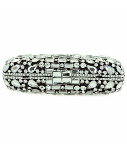 Crystal-Embellished Evening Clutch