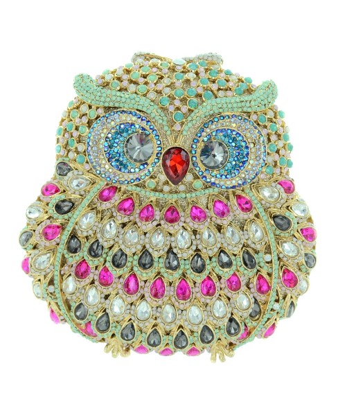 Crystal-Embellished Owl E, Stripe