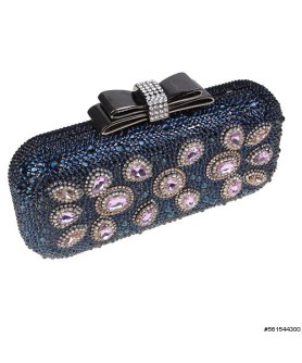 Crystal-Embellished Evening Clutch