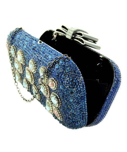 Crystal-Embellished Evening Clutch