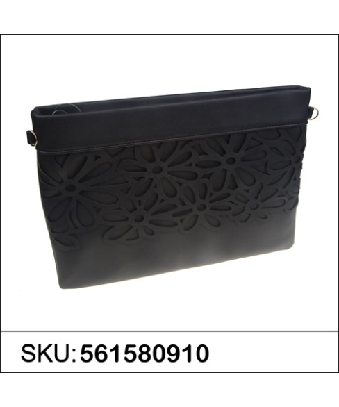 Flower Cutout Envelope Clutch