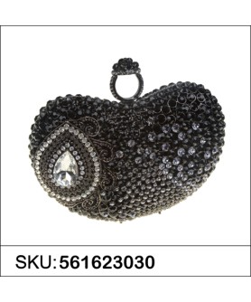 Stunning  Ring Crystal Clutch