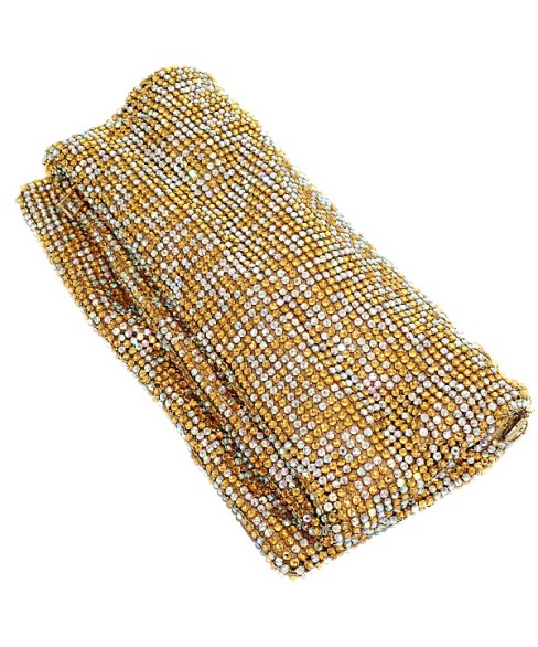 Sparkling Crystal Foldover Soft Pouch