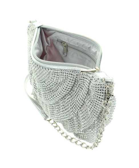 Signature Mini Dress Lavish Mesh Rhinestone Bag