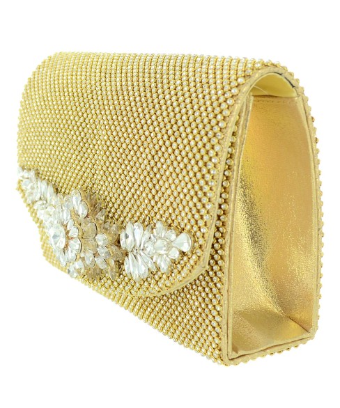 Dazzling Crystal Deco Allover Rhinestone  Clutch