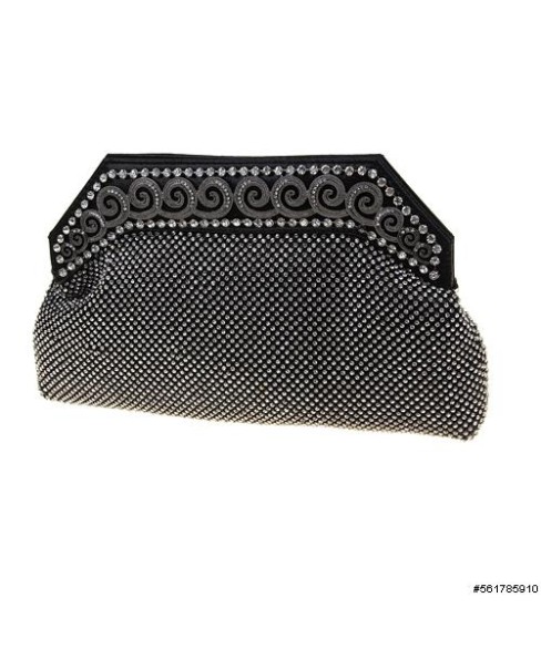 Crystal Wave All Around Mesh Clutch