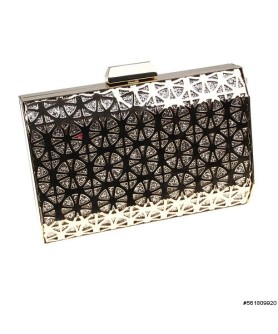 Cut Out Frame Glittering Sleek Clutch