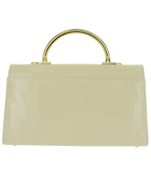 Faux Patent Leather Clutch