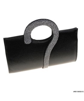 Crystal Question Mark Clutch