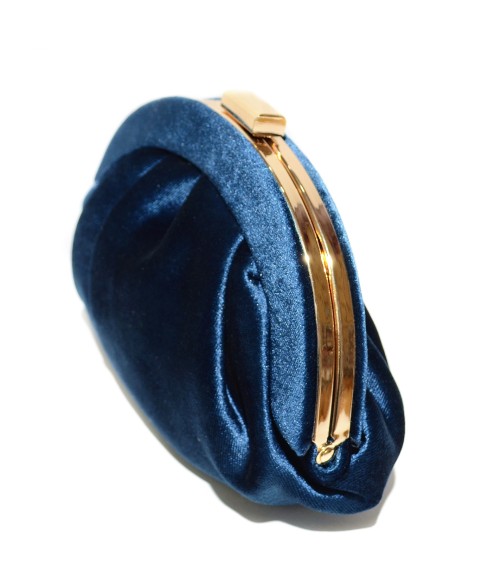 Velvet Half Moon Clutch