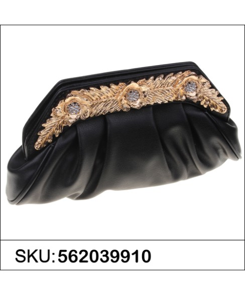 Relief Flower Craf Crystal Clutch