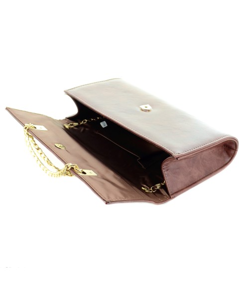 Faux Leather Envelope Clutch