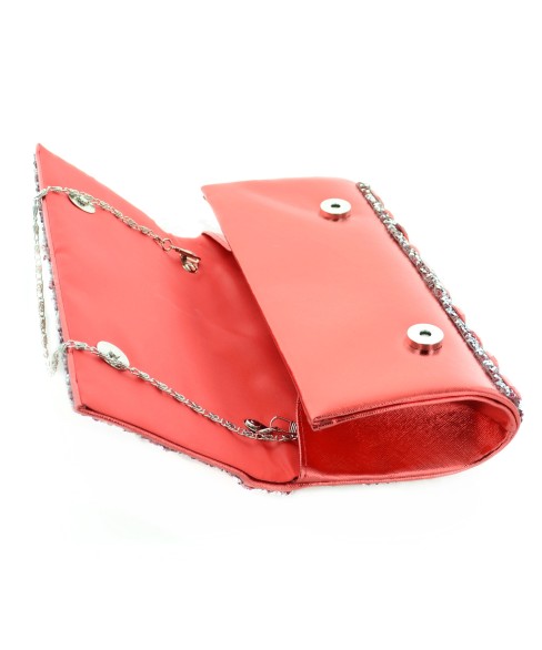 Jewelry Tone Crystal Clutch