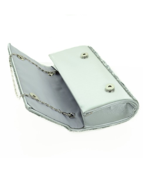 Jewelry Tone Crystal Clutch