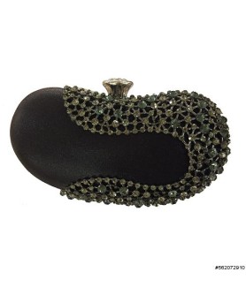 Crystal Beans Shape Clutch