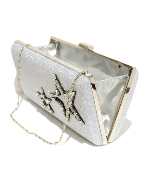 Crystal Star Glitter Clutch