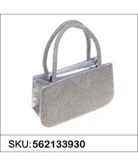 Sparkling Crystla Mesh Clutch