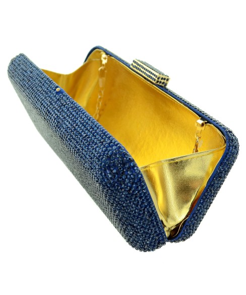 Crystal-Embellished Evening Clutch