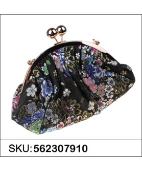 Kimono Kiss-lock Clutch