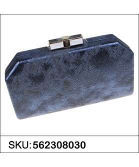 Bow Top Embossed Clutch