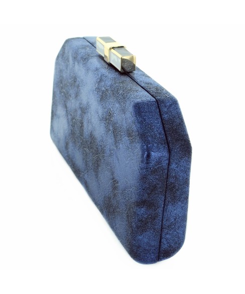 Bow Top Embossed Clutch