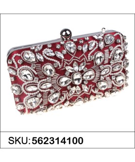 Hand Sewing Crystal Clutch (Medium)