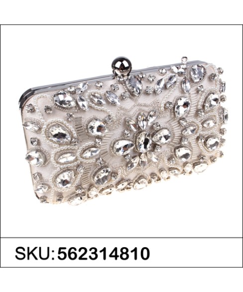 Hand Sewing Crystal Clutch (Medium)