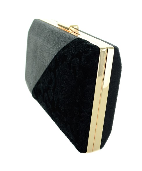 Velvet Patchwork Clutch