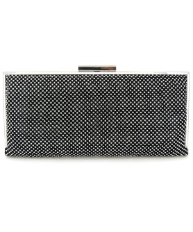 Crystal Mesh Frame Clutch