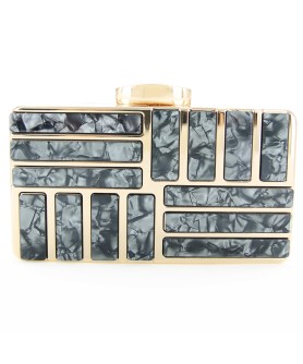 Marble Cut Acrylic Clutch