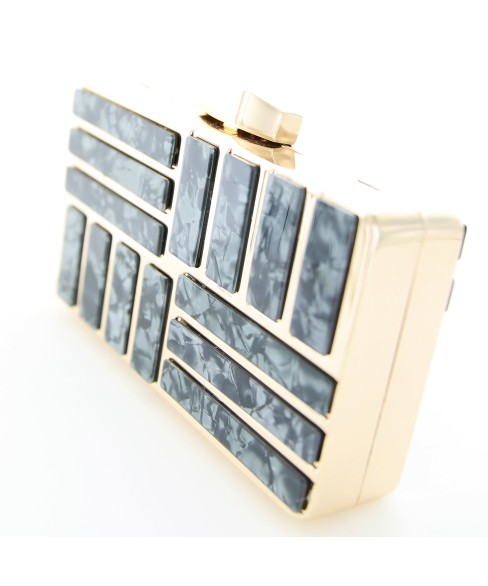 Marble Cut Acrylic Clutch